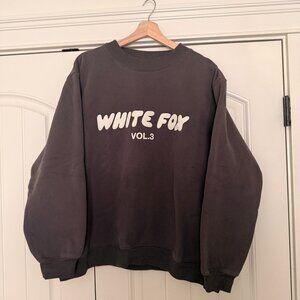 White Fox Offstage Sweatshirt, Charcoal, Size L